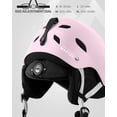 thumbnail image 3 of Casco de esquí OutdoorMaster Kelvin para hombres, mujeres y jóvenes - Rosa, 3 of 7