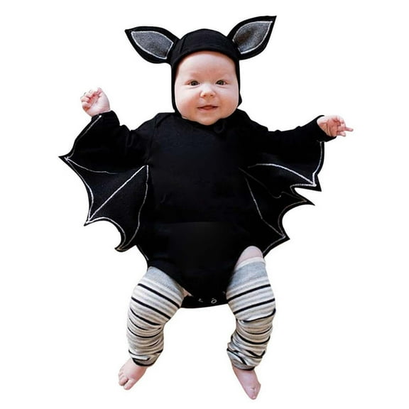 EnJoCho Baby Boys Girls Bodysuit and Hat Outfits Romper Halloween Jumpsuit Halloween Party Clothing Winter Fall Role Play Cute Funny Outfits for Baby Boy Girl