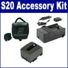 Canon VIXIA HF S20 Camcorder Accessory Kit includes: SDM-1503 Charger, SDC-27 Case, SDBP809 Battery
