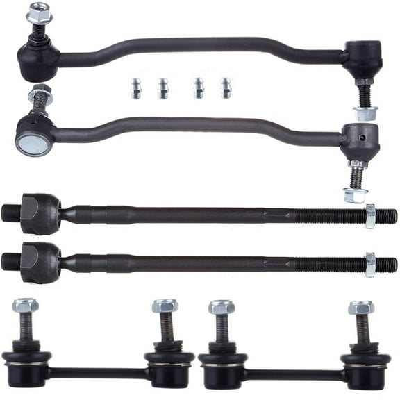 ECCPP - 6PC Front Inner Tie Rod End Sway Bar End Link Fit 2002-2006 For Nissan Altima 2004-2008 For Nissan Maxima