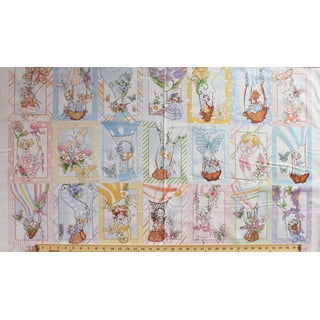 Quilting fabric panel set Butterflies sewing fabric Cotton panels for crib
