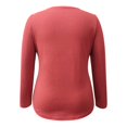 thumbnail image 2 of Playera George Talla 38 Cuello V Manga Larga Corte Plus Rosa Fuerte, 2 of 4