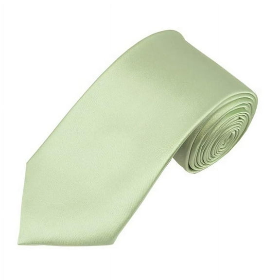 Solid Light Sage Green Slim Men's Necktie