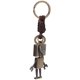 thumbnail image 5 of Llavero con colgante de robot, llavero de cuero de bronce vintage, llavero con cuerda de cuero trenzado, adorno para llavero, 5 of 5