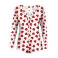 thumbnail image 6 of Munlar Lingerie For Women,Womens Underwear,Women’s Valentine's Day Not Positioned Print V-neck Long Sleeve Sexy Bodysuit Sexy Lingerie Pajamas Romper, 6 of 7