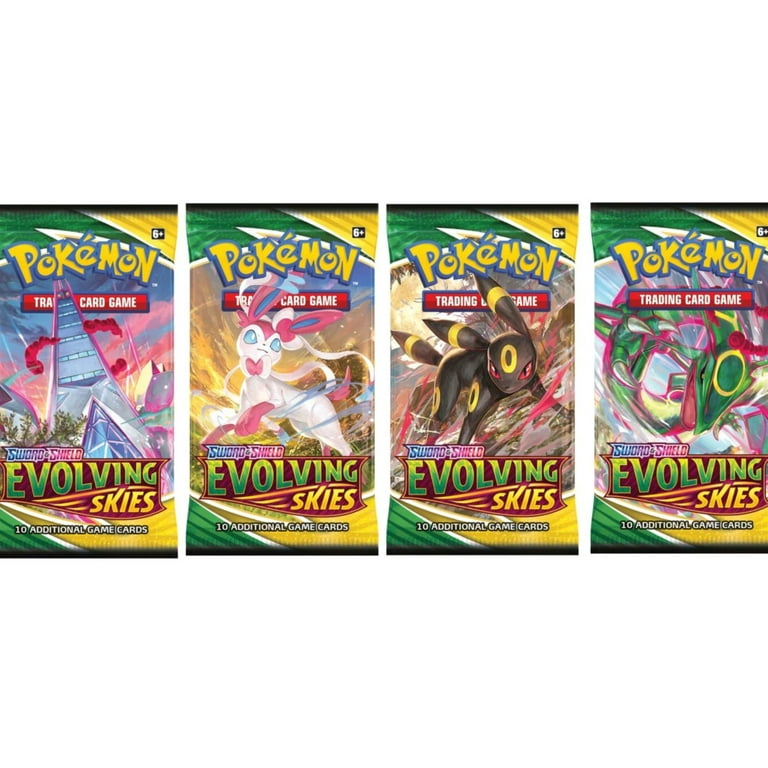 Pokemon Sword & Shield Evolving Skies Vaporeon, Glaceon, Espeon & Sylveon  Elite Trainer Box (8 Booster Packs, 65 Card Sleeves, 45 Energy Cards &  More) 