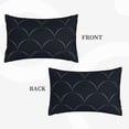 thumbnail image 2 of Rateoe Black Fish scales Pattern Pillow Covers with Invisible Zipper(Pillows are not Included) Standard Pillowcases-14"x20", 2 of 6