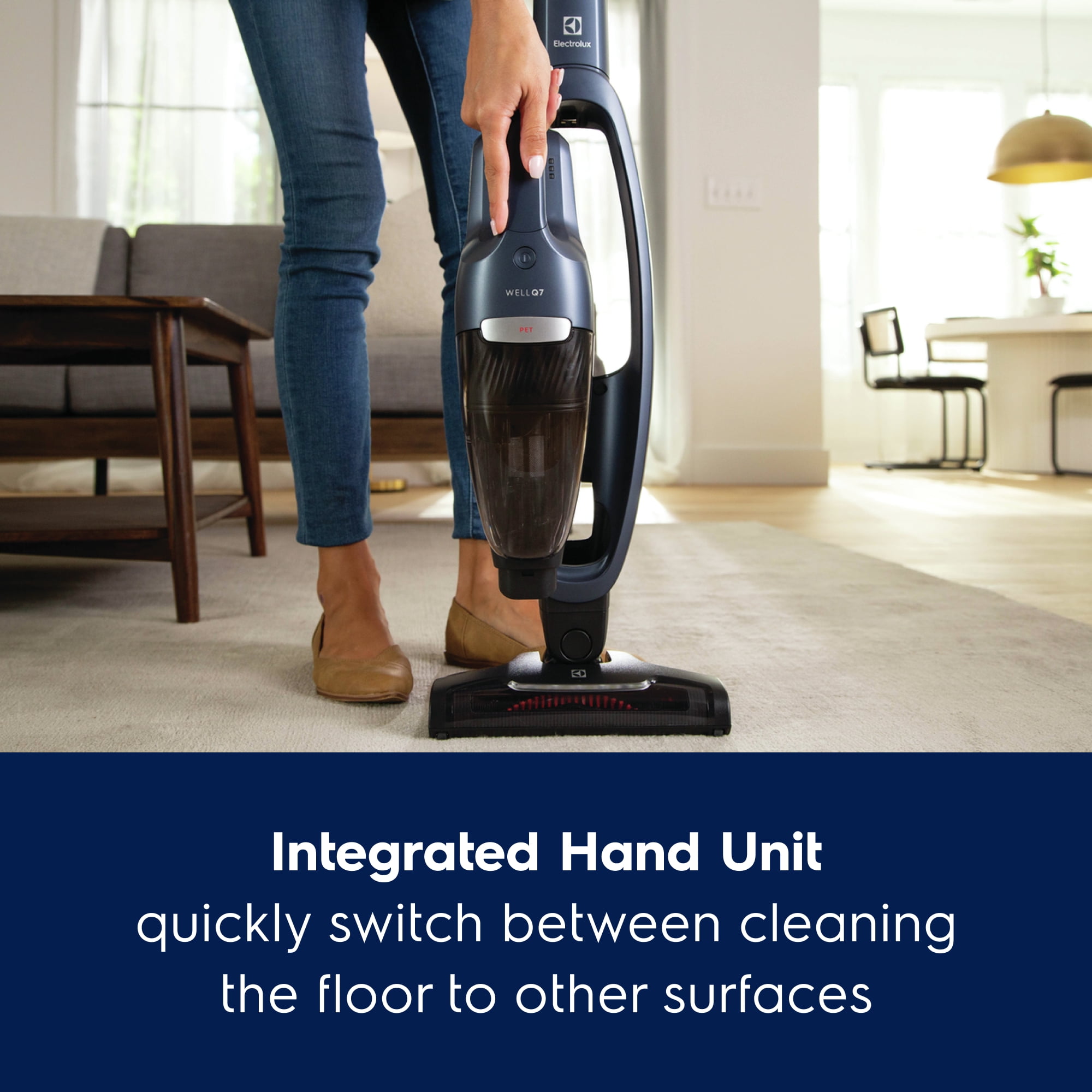 Electrolux WellQ7 Pet Cordless 2-in-1 Vacuum Cleaner, Indigo Blue