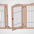 thumbnail image 3 of Valla de madera independiente Dog Gate Arf Pets de 6 paneles y 360°, 3 of 6