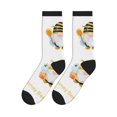 thumbnail image 5 of Crew Socks for Women Men, Gnomes Honey Bee  Moisture Running Athletic Football Striped Socks Cushion Tube Socks, 5 of 7