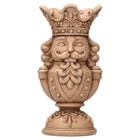 Brown Polyresin Nutcracker Christmas Pillar Candle Holder, 8.8", by Holiday Time
