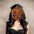 thumbnail image 1 of Máscara de calabaza de Halloween Fernando decoración artesanal realista 26 cm x 28 cm 1 pieza, 1 of 8