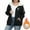 Black, variant on Jackets for Women Lightweight Fleece Jacket Full Zip Polar Soft Warm Winter Coat Antistatic Outwear with Zipper Pockets Black,L