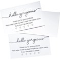 thumbnail image 4 of RXBC2011 Hello Gorgeous Card thank you for you purchase card Pack of 100, 4 of 6