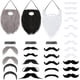 thumbnail image 1 of Bigotes falsos Syhood autoadhesivos para Halloween, 32 unidades, 1 of 6