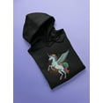 thumbnail image 3 of Rainbow Pegasus Hoodie Men -Image by Shutterstock, Male Small, 3 of 4
