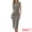 Dark Gray, variant on DARING DIVA Women's Knit Bodycon Cap Sleeve Crew Neck Striped Dress S Dark Gray