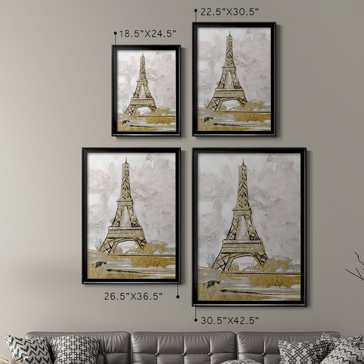Eiffel Tower Glitz Premium Framed Print - Ready to Hang