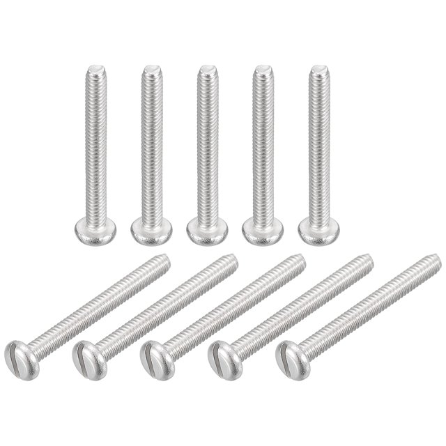 Tornillos de Máquina de Acero Inoxidable 304 Unique Bargains 100uds M2x18mm Ranurada Transmisión Unión Cabeza