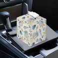 thumbnail image 7 of Psesaysky Decorative Tissue Box Cover Square, Waterproof PU Leather Car Tissue Holder with Starfish&Shell Facial Napkin Organizer on Table and Bathroom, Office, 7 of 7