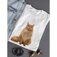 thumbnail image 3 of Sitting Kitten T-Shirt Women -SPIdeals Designs, Female 3X-Large, 3 of 4