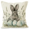 thumbnail image 2 of Moocorvic Easter Decor Easter Pillow Covers Rabbit Egg Decorative Throw Pillow Sofa Cushion Cover Home Decor Outdoor Easter Gifts Easter Toys, 2 of 7