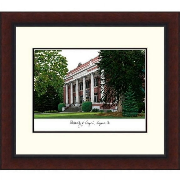 University of Oregon Legacy Alumnus Framed Lithograph