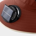 thumbnail image 7 of THDHVS Toddler Hat,Solar USB Charging Fan Sun Hat UPF Wide Brim Cooling Breathable Outdoor Summer Cap with Charging Cable,Kids Hats Boys Red Free Size, 7 of 7