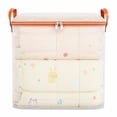 thumbnail image 2 of FAJHHA Blanket Storage Bags, 20"x20" Large Capacity Blanket Storage for Living Room, PVC Transparent Quilt Storage Bags, Foldable Organizer Containers with Zippers for Blankets, 20"x20", 2 of 8