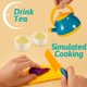 thumbnail image 4 of Juego de cocina, accesorios para alimentos, juego de utensilios de cocina, juguetes con ollas y sartenes, cocina de simulación, regalo para niños de más de 3 años ACTIVE Biensenido a ACTIVE, 4 of 5