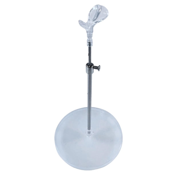 Soporte para muñecas BJD 1/12 1/6, soporte para figuras de acción, duradero, práctico, resistente y portátil. Transparente