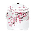 thumbnail image 4 of MEICHEN Womens Fresh and Sweet Pink White Rose Flowers Baseball Caps Casual Adjustable Trucker Hat Summer Sun Hat for Women, 4 of 7
