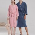 thumbnail image 6 of NOLDARES Mens Robe Cotton Terry Cloth Bathrobe Soft Towel Bath Robe(Navy,L), 6 of 9