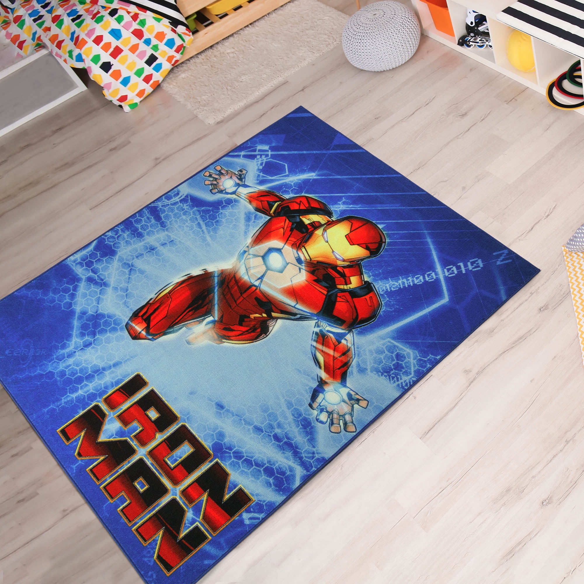 Superhero Carpet Non Slip Floor Rug Avengers Mat Bedroom Marvel Pad Home Decor 
