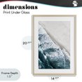 thumbnail image 4 of Stupell Industries Coastal Corolla Beach Breezy Shoreline Birch Framed Print Under Glass, 14 x 20, by Natalie Carpentieri, 4 of 8