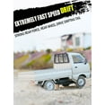 thumbnail image 2 of WPL D12 RC Car 1/10 Remote Control Car RTR Full Scale RC Drift Cars 2.4Ghz Offroad Pickup Trucks and Trailer All Terrain Car RC Racing Climbing Vehicle High Speed Model Toys Silver, 2 of 7