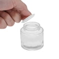 thumbnail image 3 of Unique Bargains 1 Pc Cylindrical Glass Dispensing Bottle for Bathroom 1.76oz Silver Tone, 3 of 6