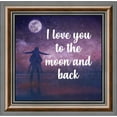 thumbnail image 2 of I Love You to the Moon and Back, Love Picture Frame, FiancÃ© Gifts for Her, Husband and Wife Cute Picture Frames, Couples, Boyfriend and Girlfriend Gifts, 8734CH, 2 of 6