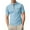 Light Blue, variant on Afdoent Men's Golf Shirt Male Summer Mesh Ice Silk Solid Color Shirt Top Golf Shirts For Men Casual Lightweight Classic