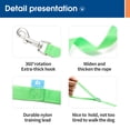 thumbnail image 3 of Long Dog Leash with Recall Clickers for Small, Medium and Large Dogs or Cats Training, Walking, Camping (15 Feet, Springgreen), 3 of 7