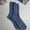 Blue, variant on KaiXunRui Thermosocken Merino Socken Warme Socken Damen Women Autumn and Winter Solid Color Wool Socks Simple Fashion Solid Color Mid Tube Socks