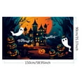 thumbnail image 4 of Wovilon Halloween Tree Halloween Decoration Banner Party Background Halloween Background, 4 of 4