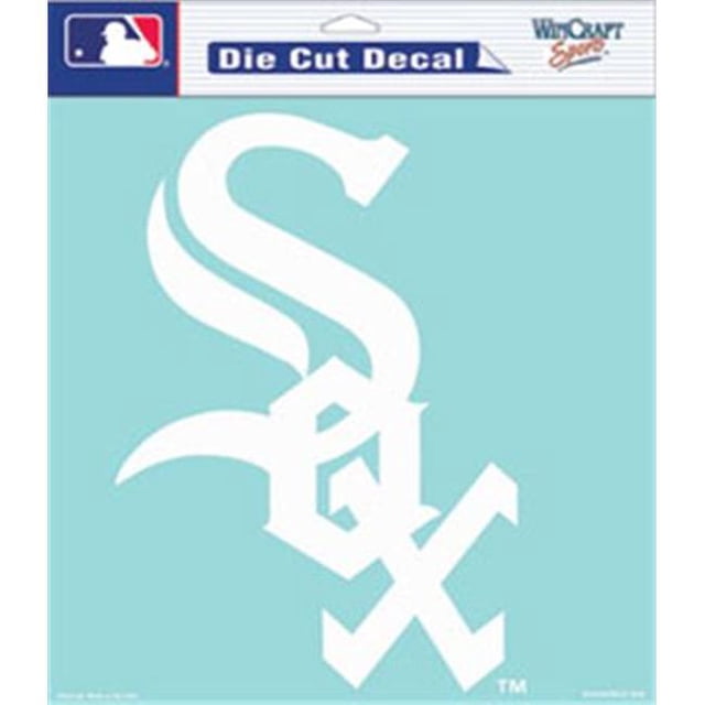 Chicago White Sox Decal 8x8 Die Cut White