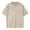 Khaki, variant on Boys Distressed Washed Style Basic Crewneck Tee Shirt Casual Everyday Wear Blend Top Clothes