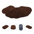 thumbnail image 1 of OULII 10Pcs Cloth Pants Patch Coffee Iron On Elliptical Decoration Handyman Craft Enthusiasts, 1 of 4