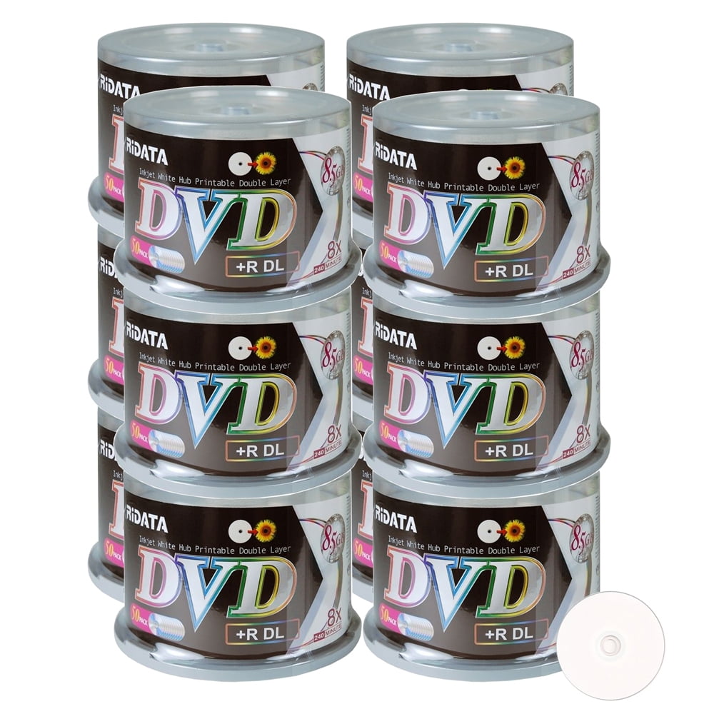 600 Pack Ridata DVD+R DL Dual Layer 8X 8.5GB DVD Plus R Double Layer