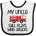 thumbnail image 3 of Inktastic Uncle Firefighter for Nephew Boys or Girls Baby Bib, 3 of 4