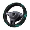 thumbnail image 2 of Balery Green Lightning Flash Fundas elásticas antideslizantes para volante, funda protectora universal para hombre y mujer, 15 pulgadas, accesorios para coche., 2 of 6