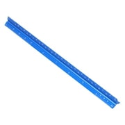 LHCER Architectural Ruler, Metal Triangular Rulers 12in for Architecture for Draftsman for Blueprint for Drafting