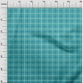 thumbnail image 3 of oneOone Georgette Viscose Dusty Teal Green Fabric Check Plaid Craft Projects Decor Fabric Printed By The Yard 42 Inch Wide, 3 of 5
